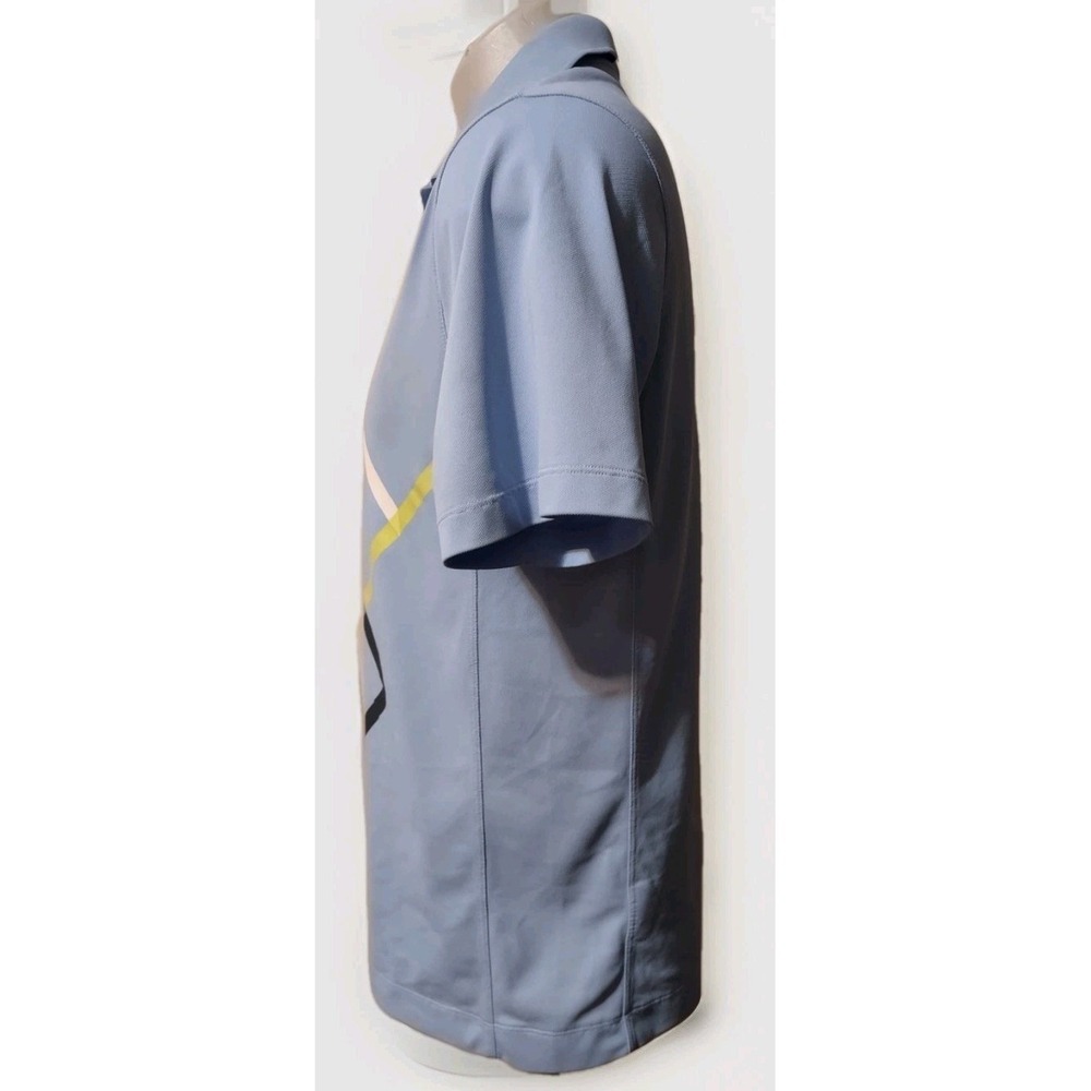 Nike Polo Shirt Men's Medium Dri Fit Golf Tour Performance PGA Swoosh Sky Blue - Picture 3 of 13